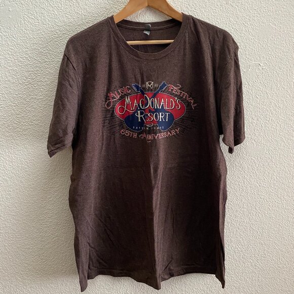 MacDonald's Resort Music Festival Bayview Idaho 65th Anniversary T-Shirt Large - Picture 1 of 4